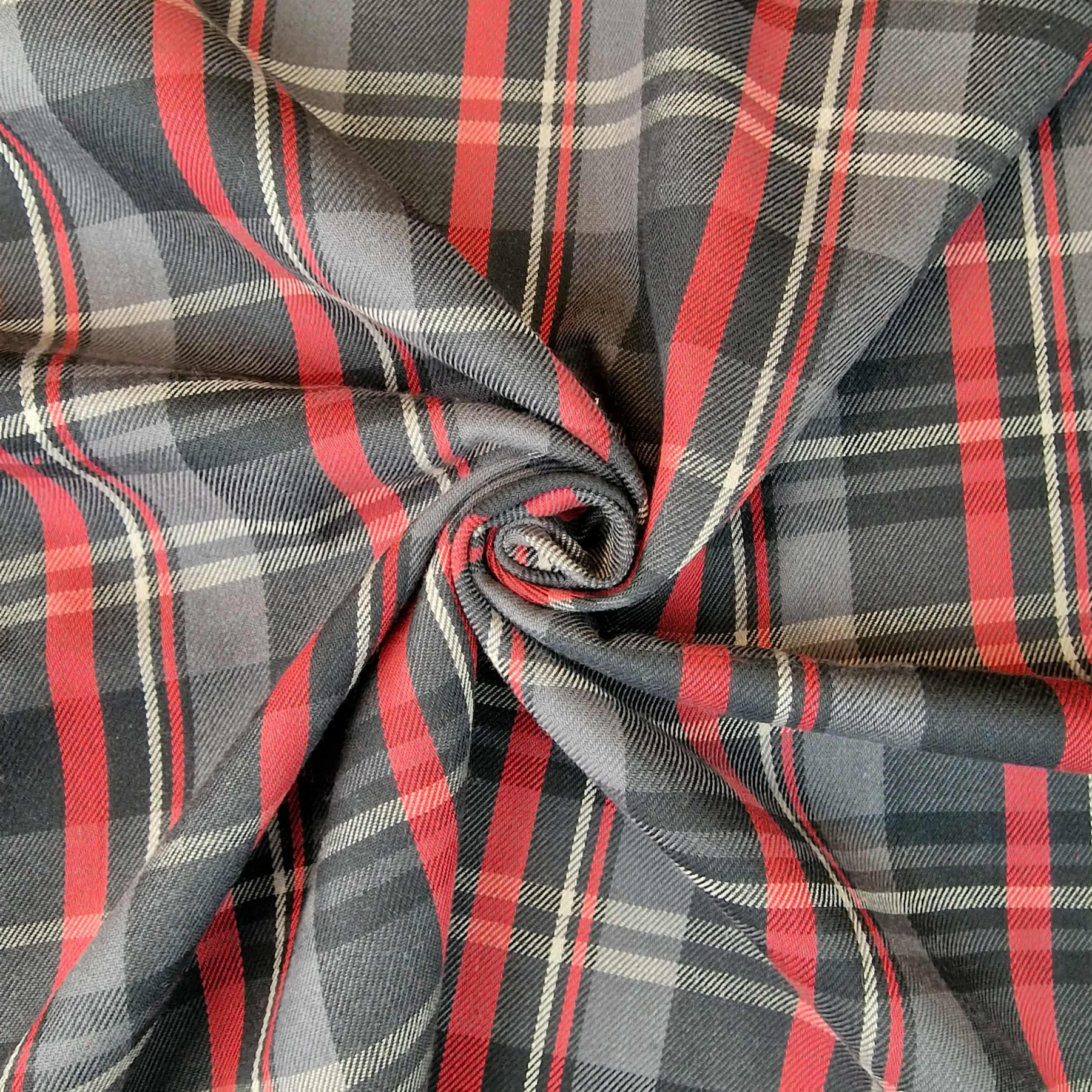 Flanela bawełniana premium - Krata Buffalo