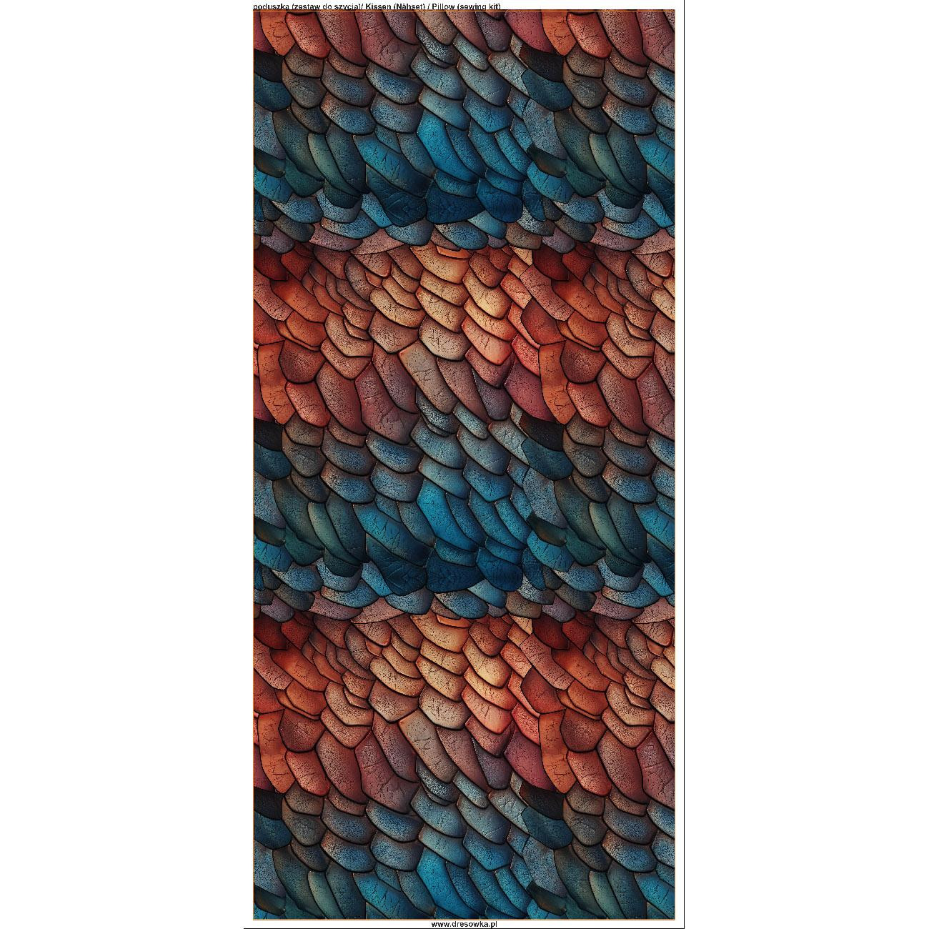 PODUSZKA 45X45 - LEATHER PATTERN WZ.10 - zestaw do uszycia