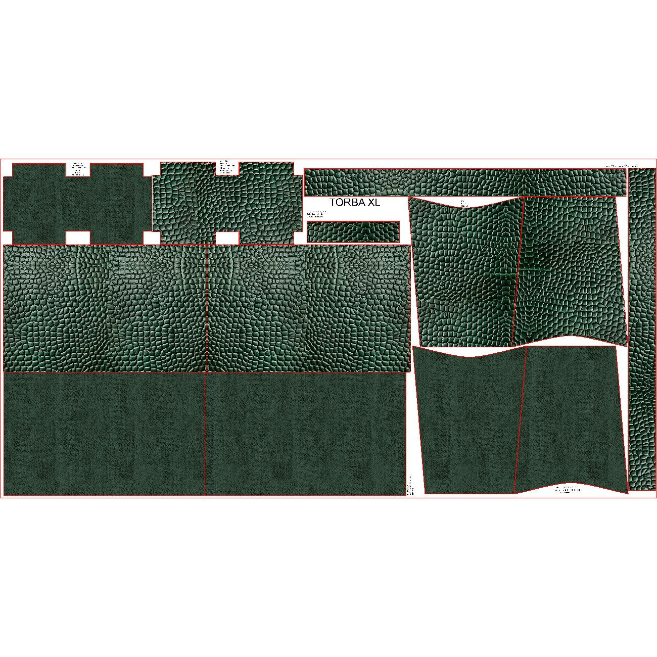 Torba XL z saszetką 2 w 1 - LEATHER PATTERN WZ.17 - zestaw do uszycia