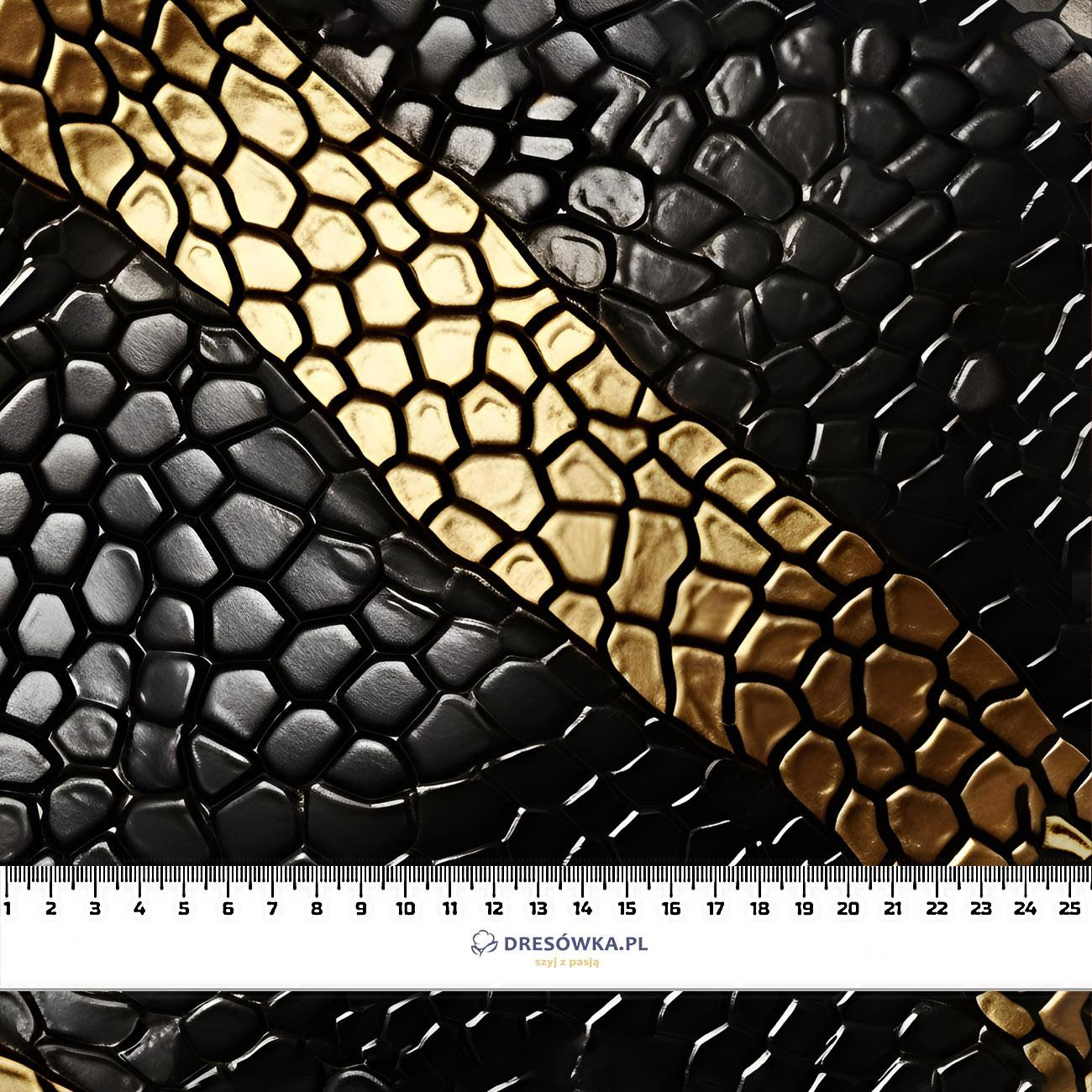 Leather Pattern wz.3- single jersey z elastanem ITY