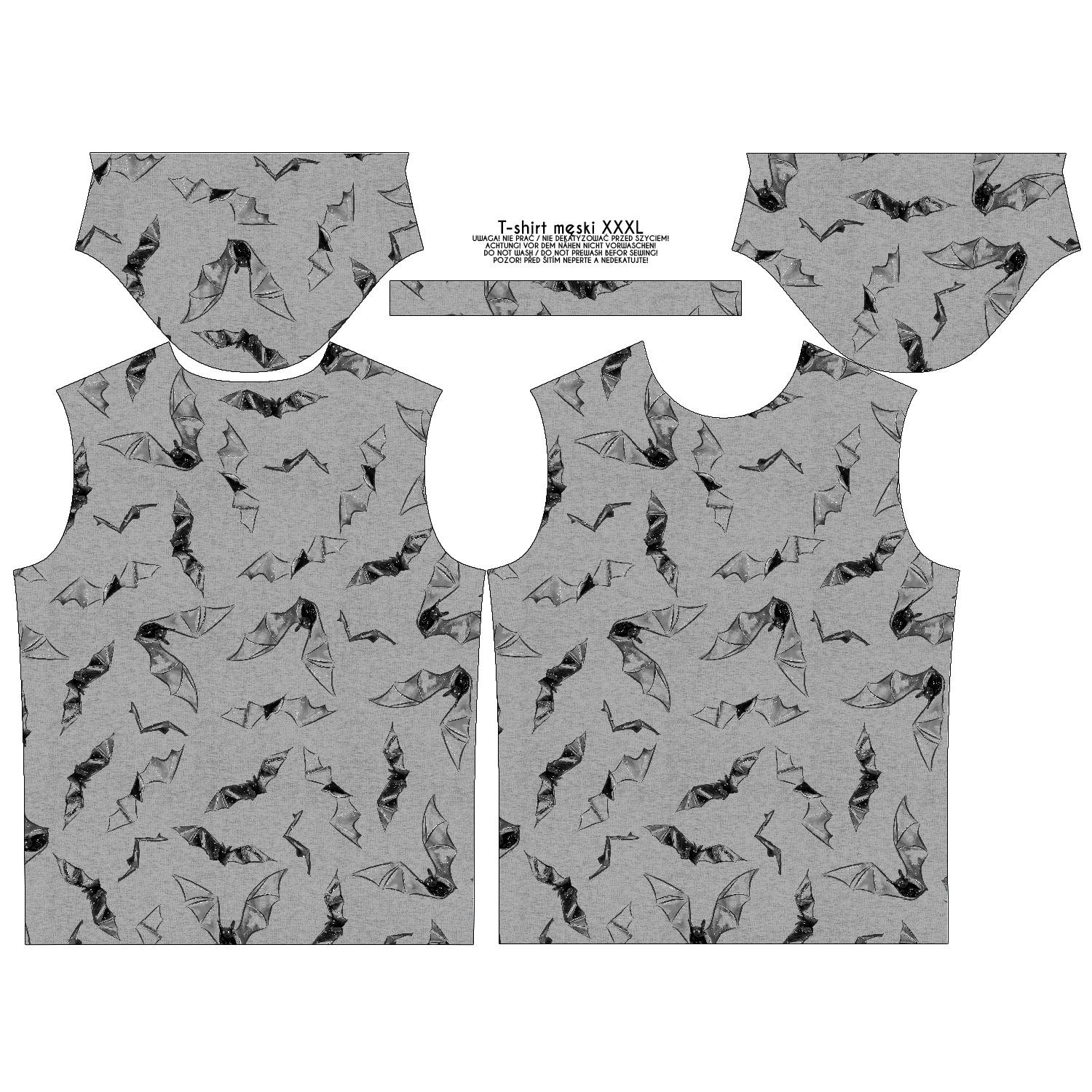 T-SHIRT MĘSKI - NIETOPERZE (ZACZAROWANA NOC) - single jersey