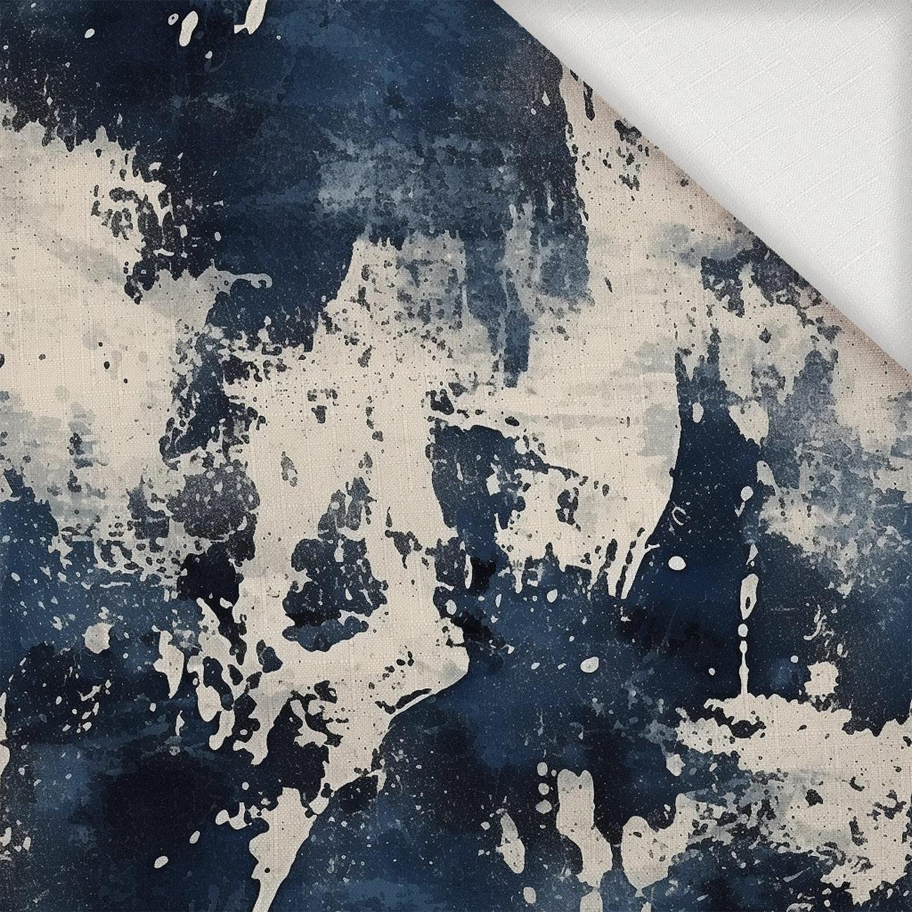 NAVY GRUNGE wz. 1 - Tkanina na obrusy