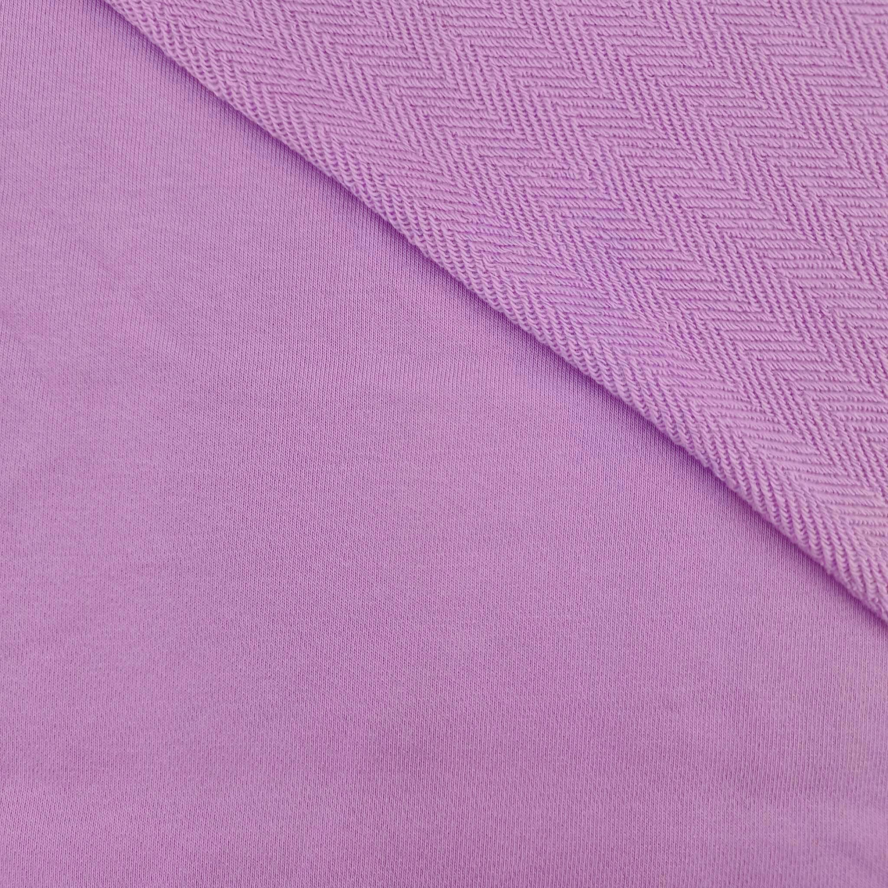 DWUSTRONNA dzianina dresowa z jodełką - ORCHID/MR-35 (P290j)