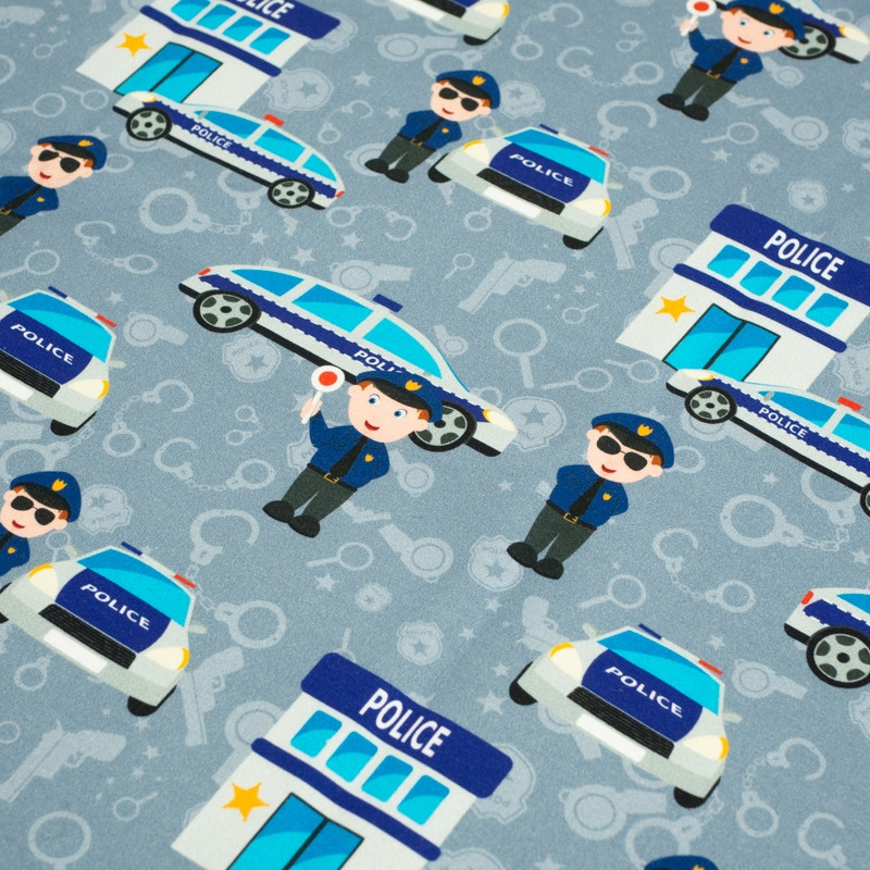 POLICJA / ciemnoszary - dresówka pętelkowa 