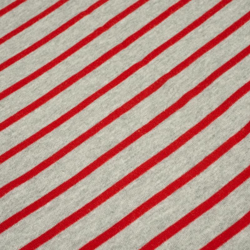 PASKI MELANŻ SZARY / czerwony (2cmx0,7cm) - Pętelka fantazyjna