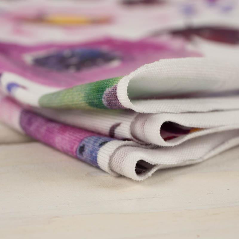 KWIATY I KONICZYNY (NA ŁĄCE) - single jersey z elastanem 