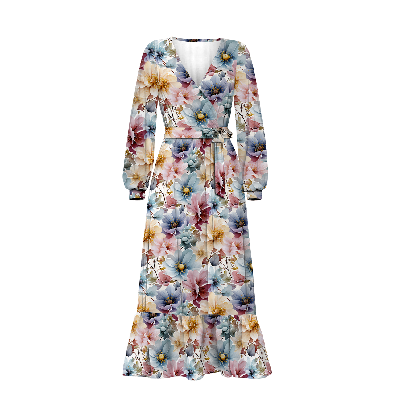 PASTEL FLOWERS WZ.13 - single jersey 