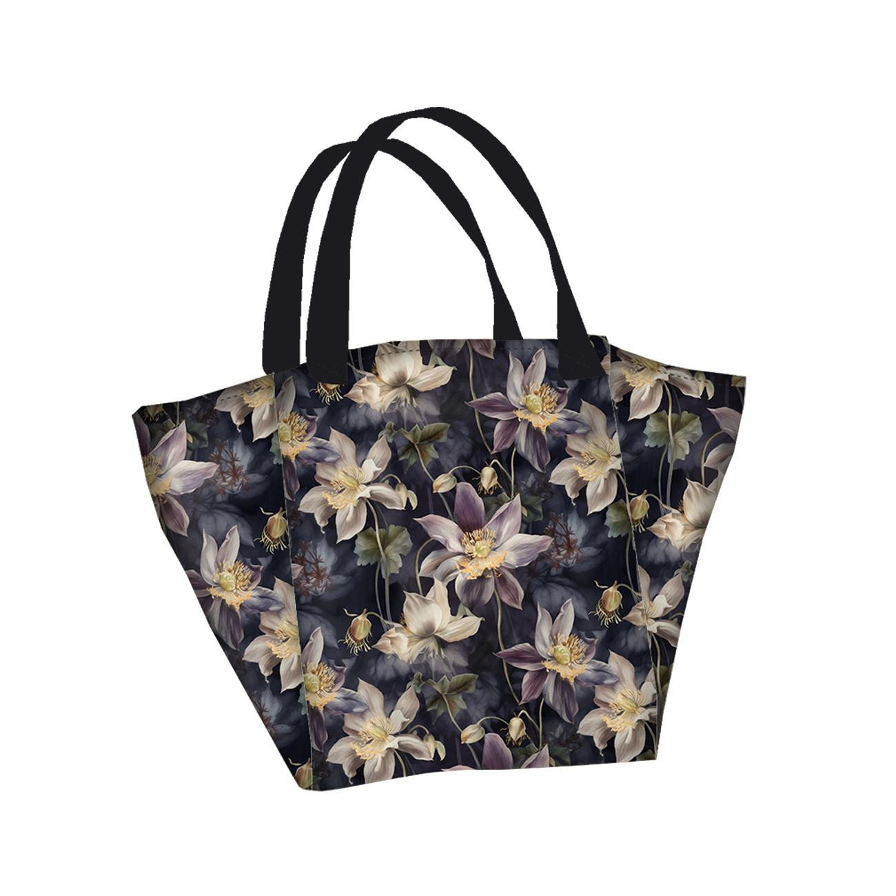 Torba XL z saszetką 2 w 1 - PASTEL FLOWERS WZ.3 - zestaw do uszycia