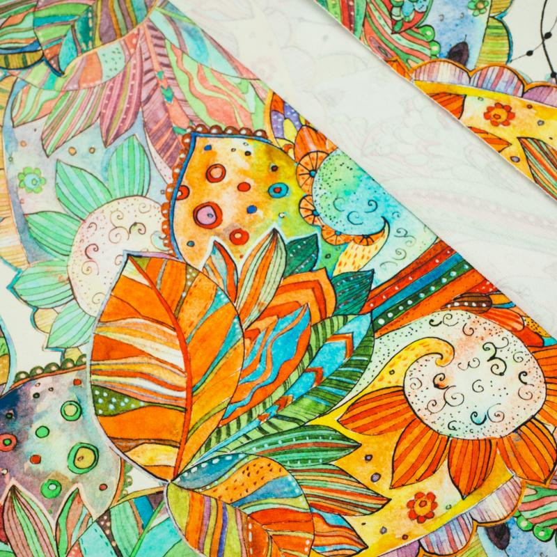 PASTELOWE MEHNDI - dzianina pętelkowa SP250