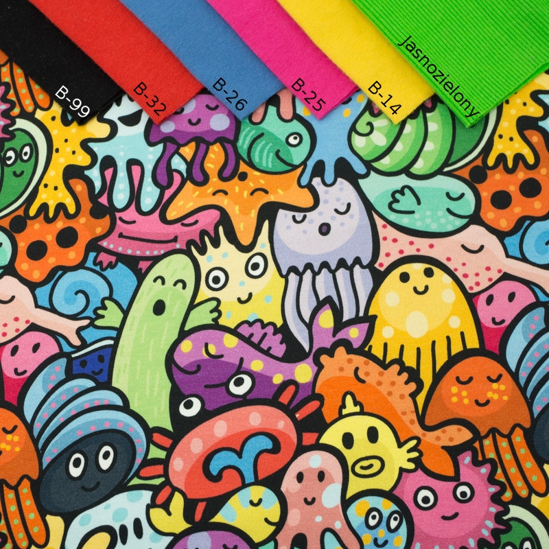 POTWORKI - Jersey wiskozowy WE210