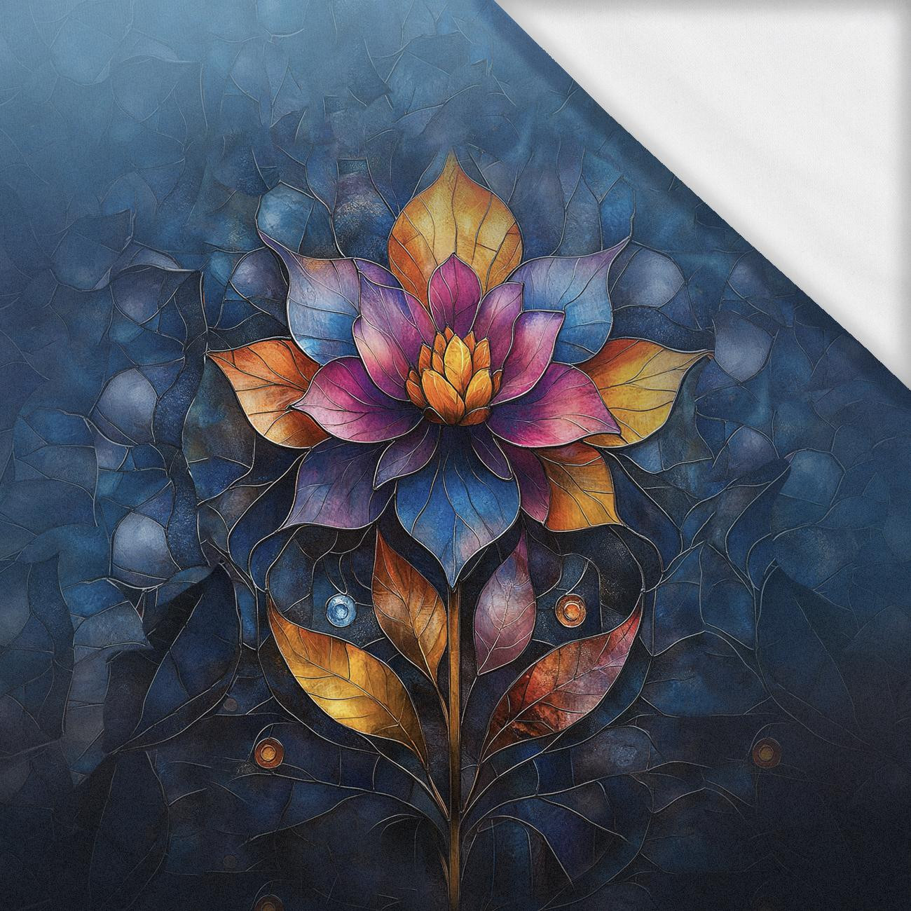 STAINED GLASS WZ.4 - panel (75cm x 80cm) - single jersey z elastanem ITY