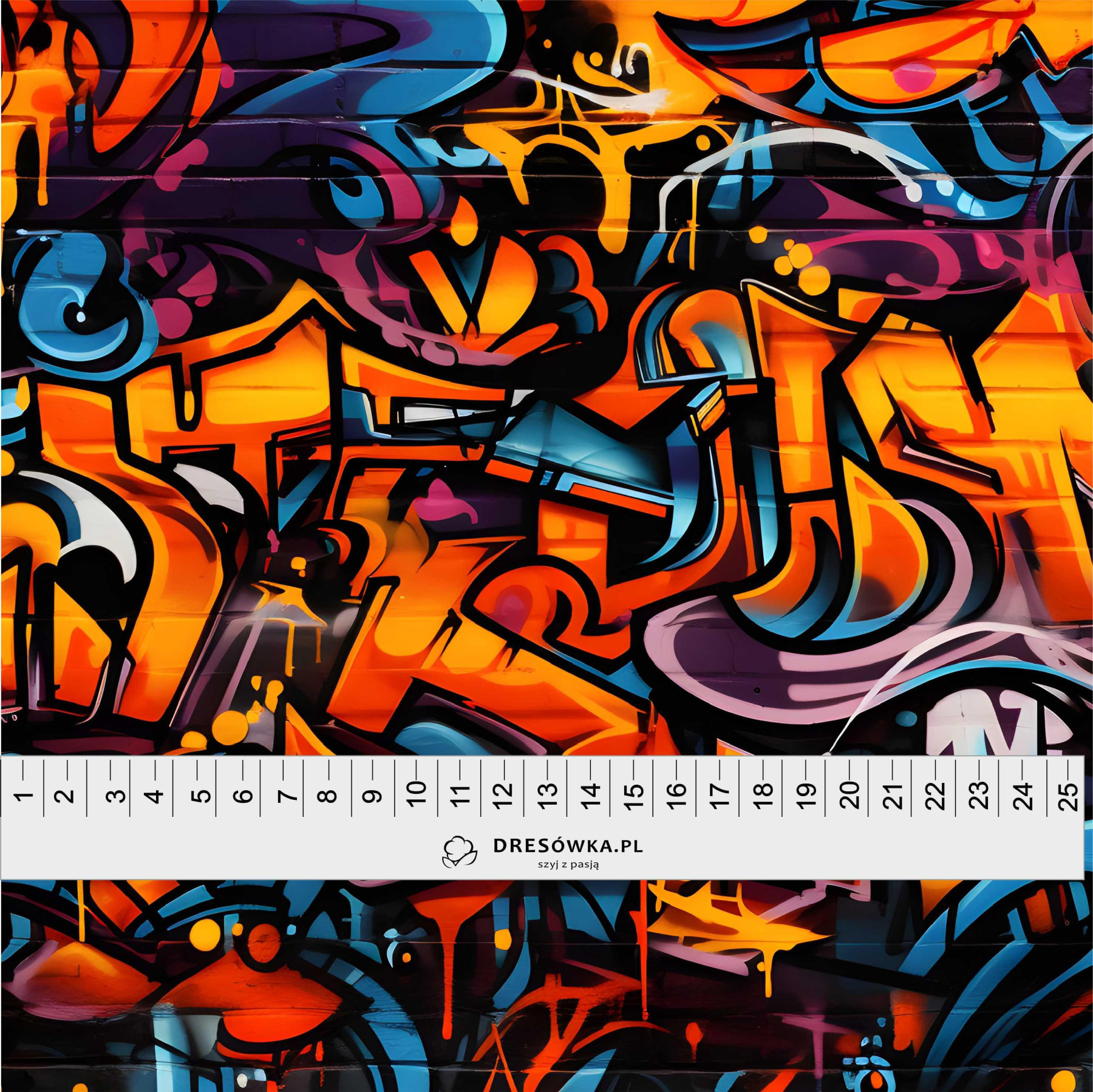 STREET GRAFFITI wz.1- Welur tapicerski