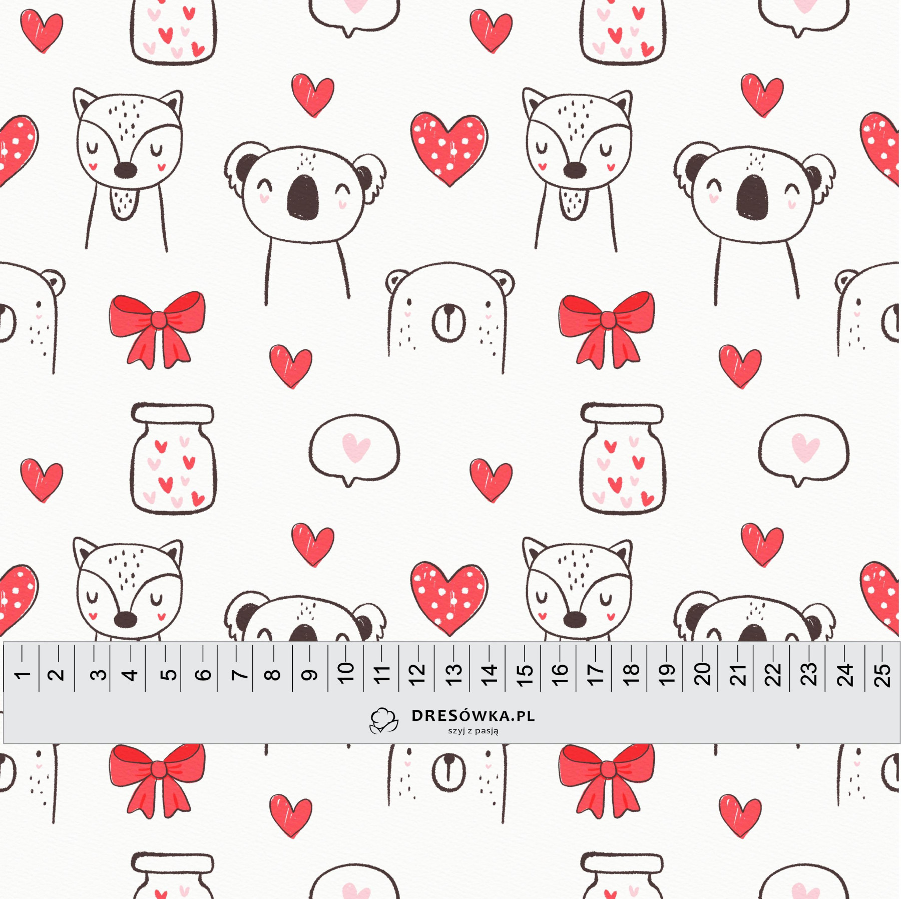 VALENTINE'S DAY 18 - dresówka pętelkowa