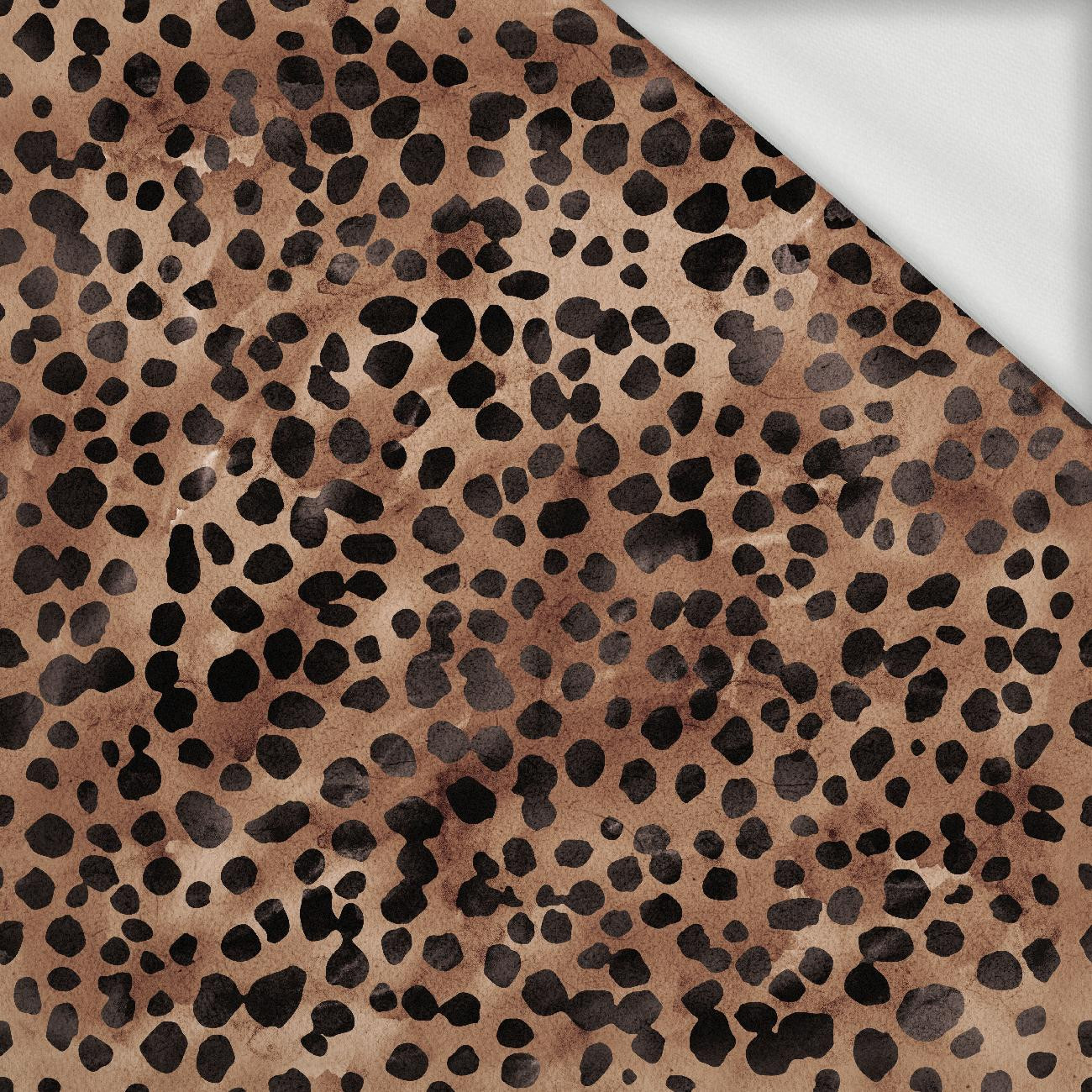ANIMAL SPOTS/ Mocha Mousse  - dresówka pętelkowa