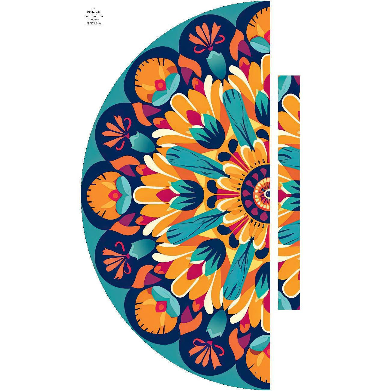 WATERCOLOR FLORAL WZ. 3 - panel na spódnicę "MAXI" - jersey wiskozowy