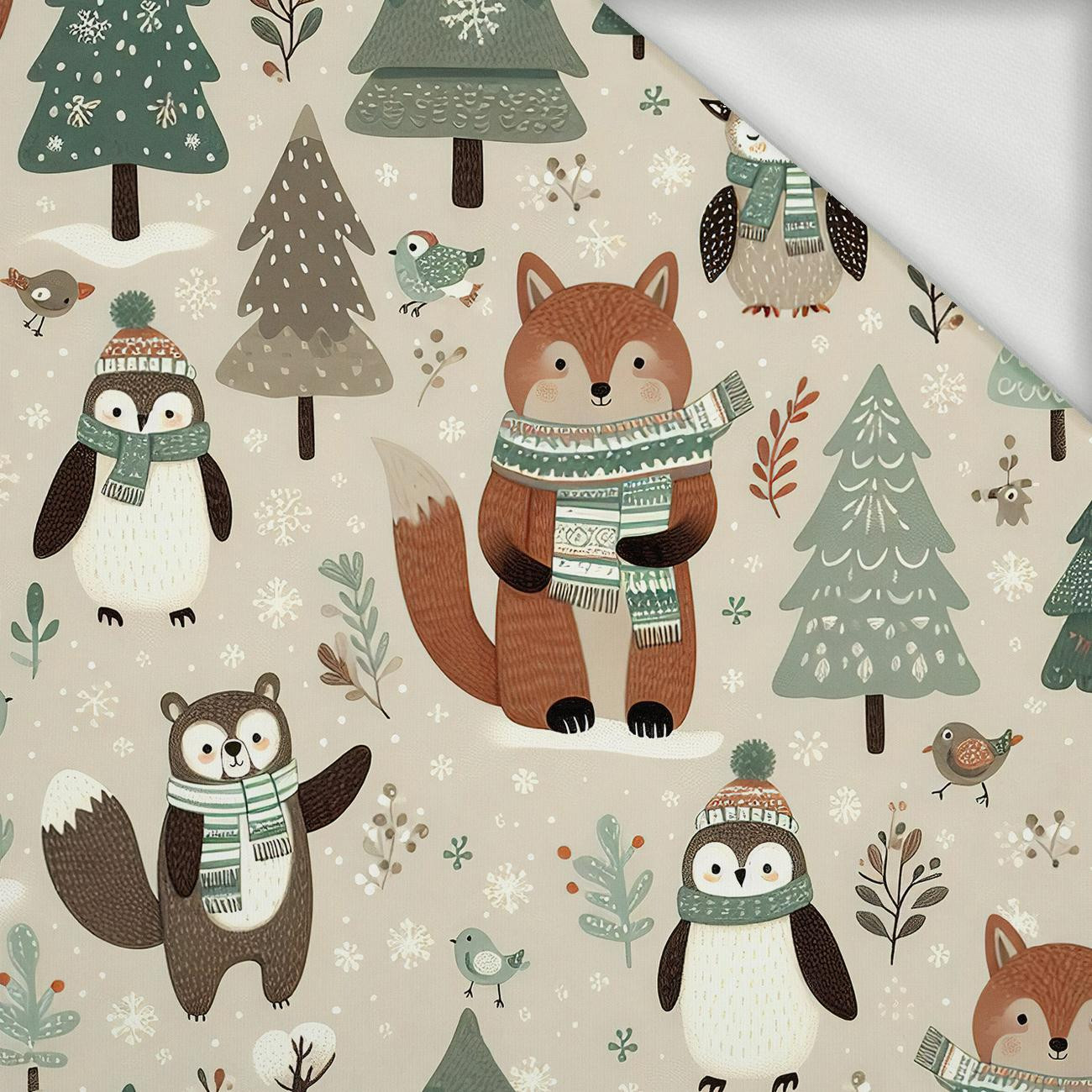 WINTER ANIMALS WZ.5 - dresówka pętelkowa