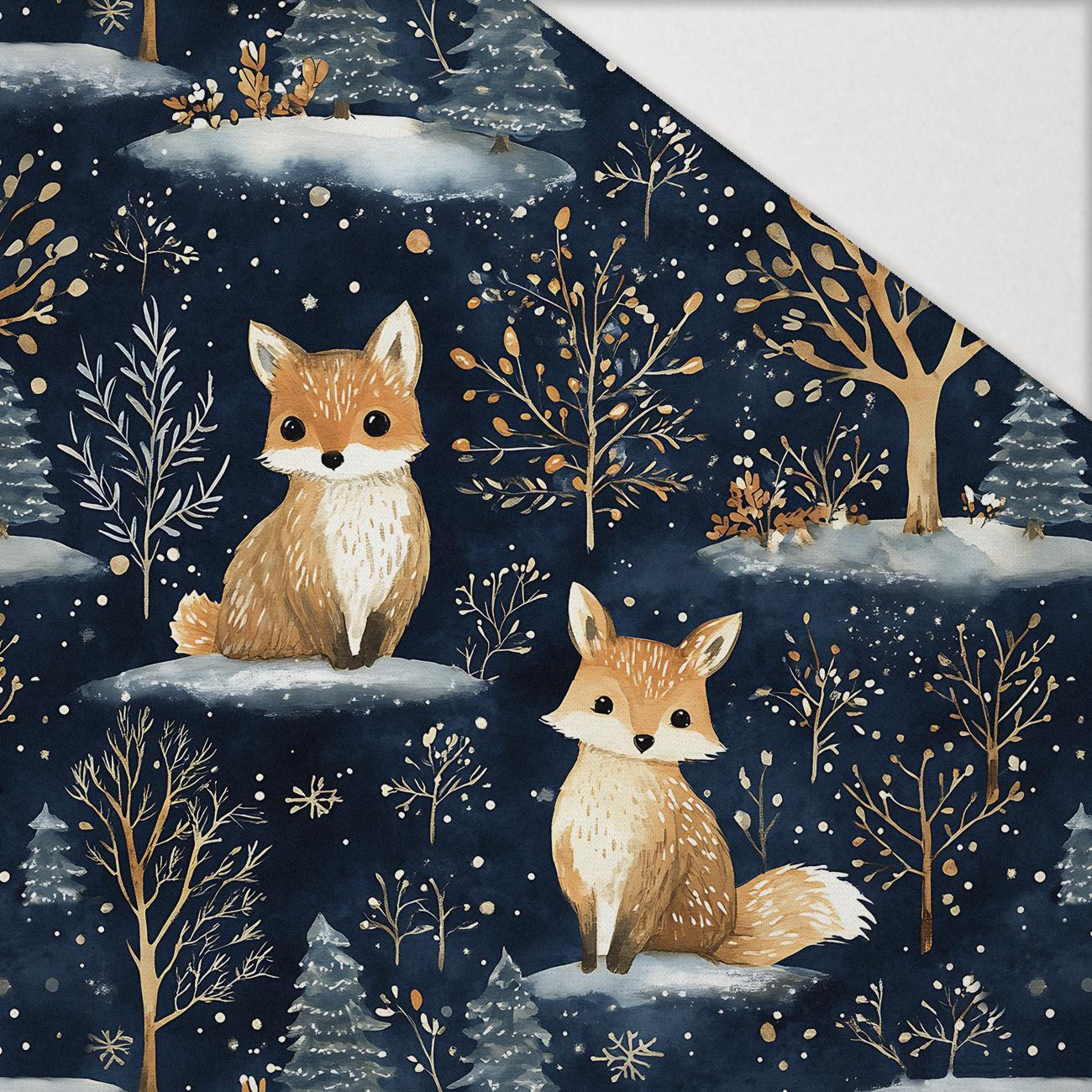 WINTER ANIMALS WZ.6 - Hydrofobowa dzianina drapana