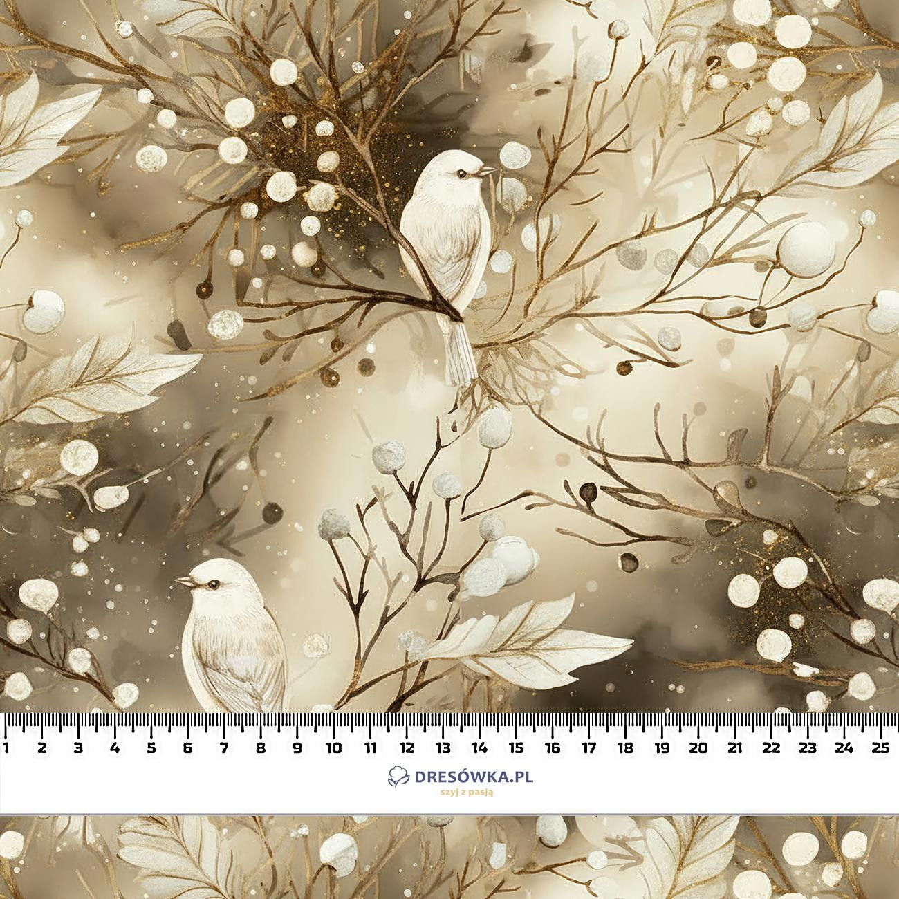 WINTER FOREST WZ. 7- Welur tapicerski