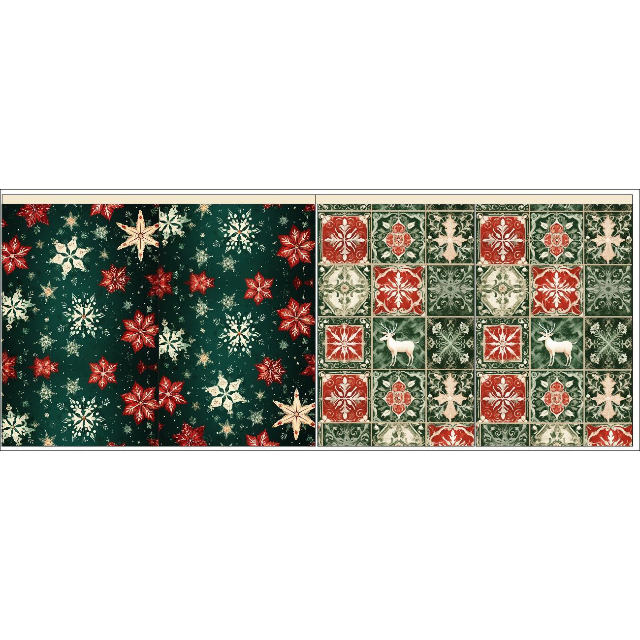Woreczki prezentowe - RETRO CHRISTMAS - zestaw do uszycia