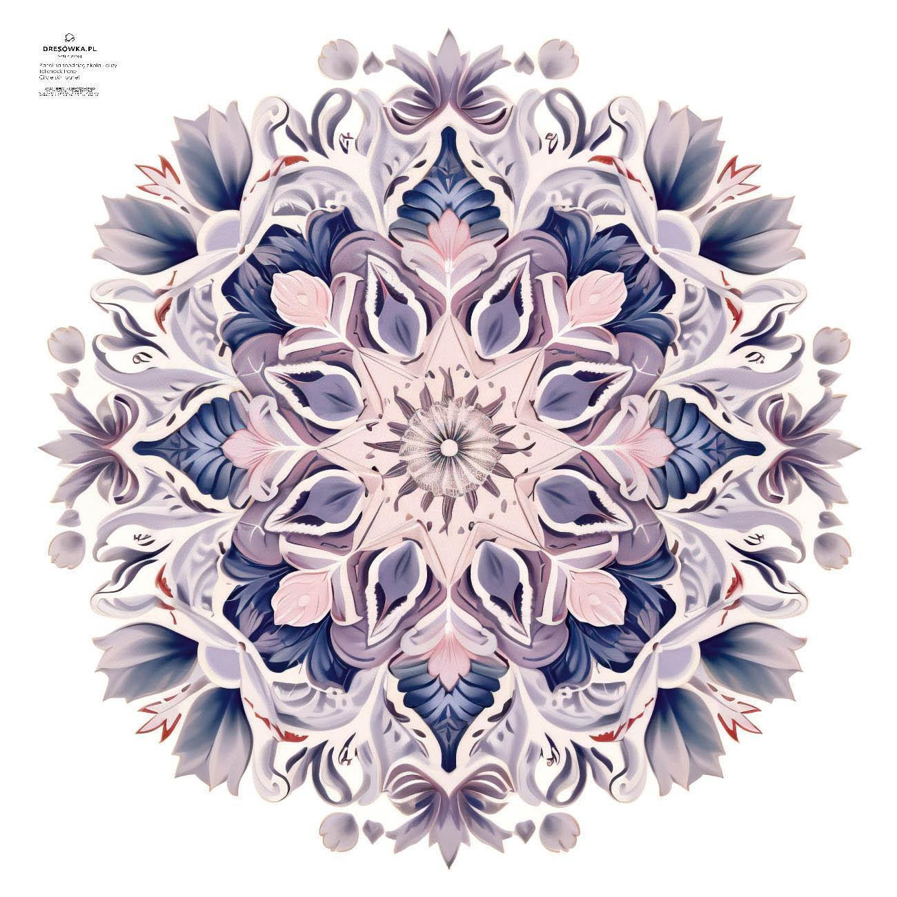 WATERCOLOR FLORAL WZ. 1 - duży panel na spódnicę z koła