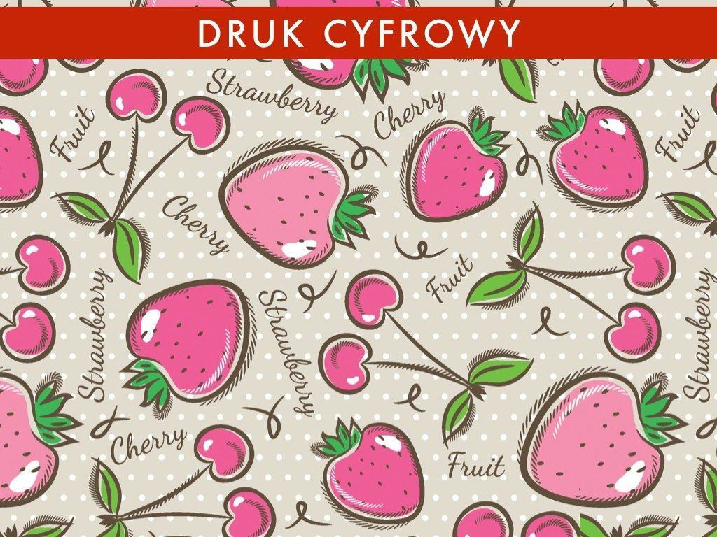 OWOCE - dresówka pętelkowa