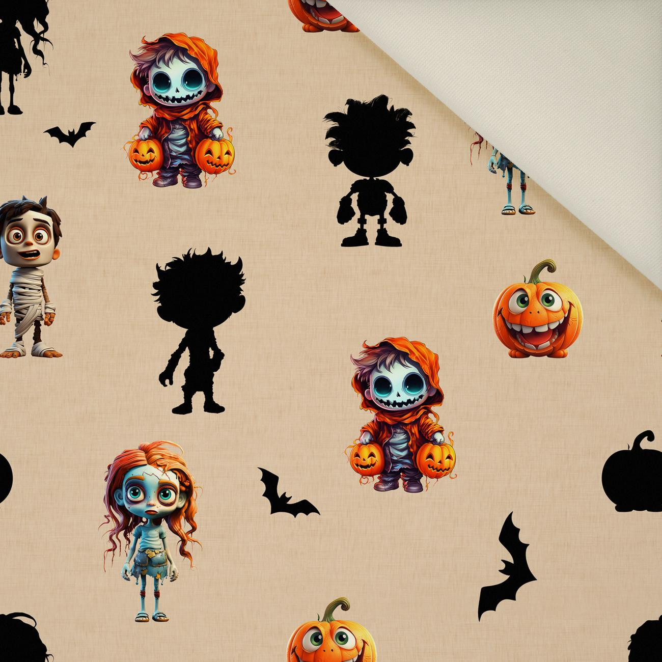 Cute Halloween wz. 8- Welur tapicerski