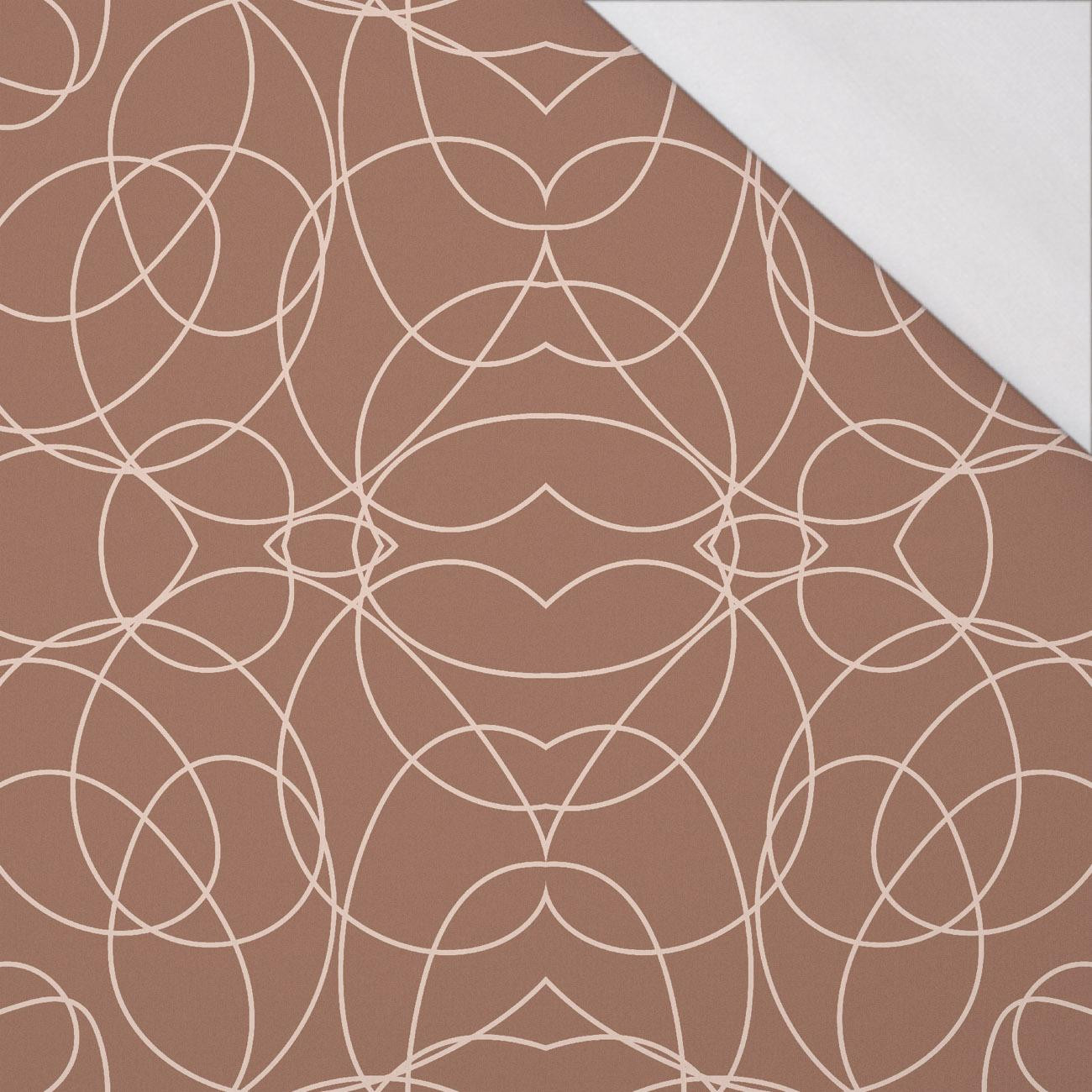 Geometric /Mocha Mousse - single jersey 