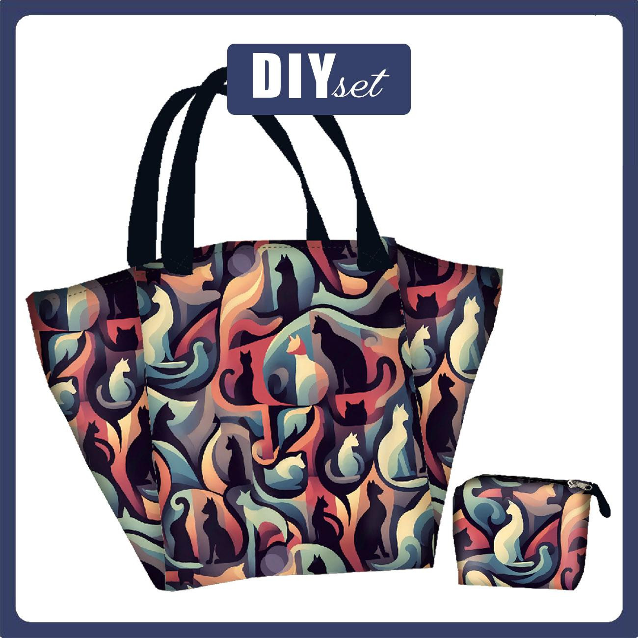 Torba XL z saszetką 2 w 1 - ANIMALS WZ.13 - zestaw do uszycia