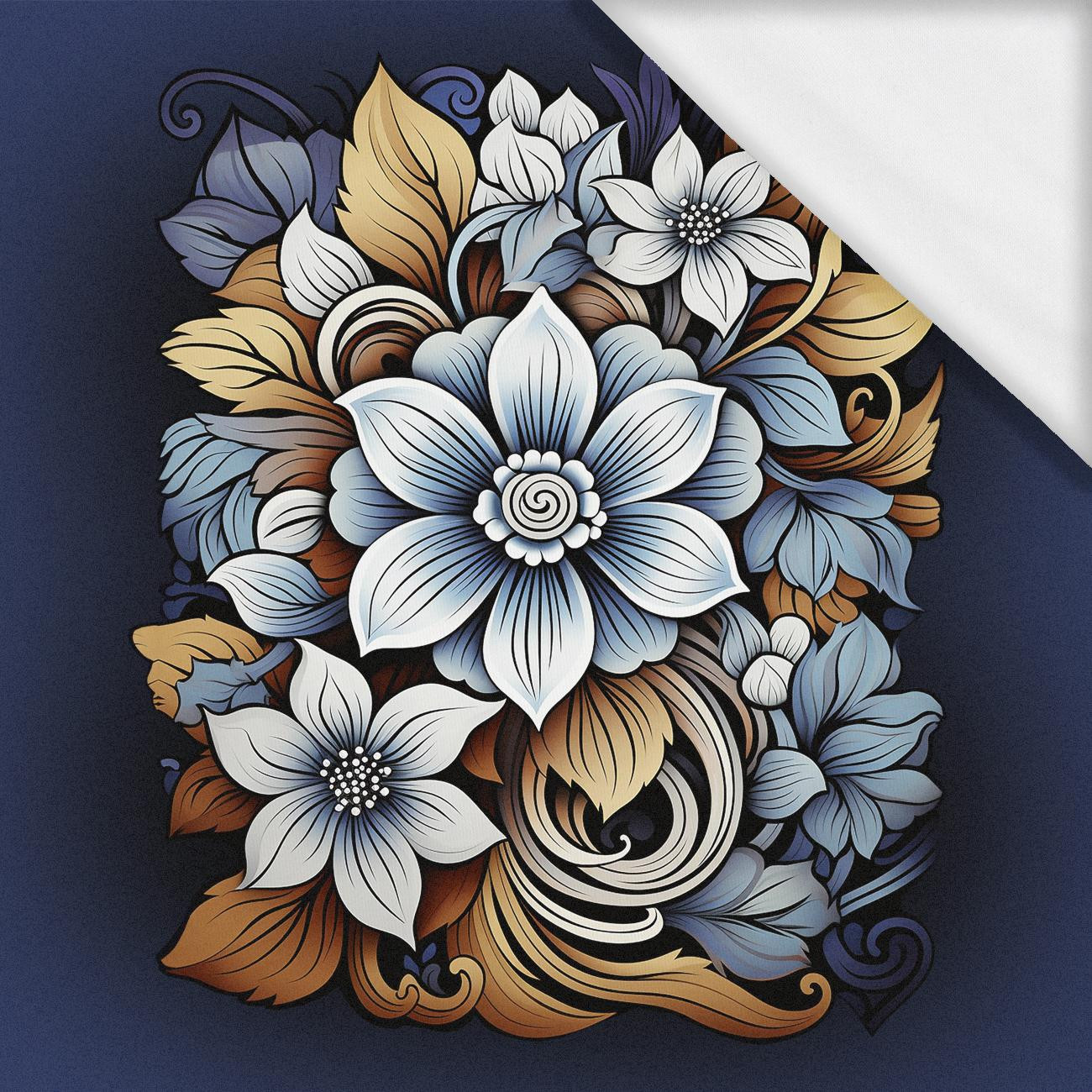 BOUQUET OF FLOWERS WZ.2 - panel (75cm x 80cm) - single jersey z elastanem ITY