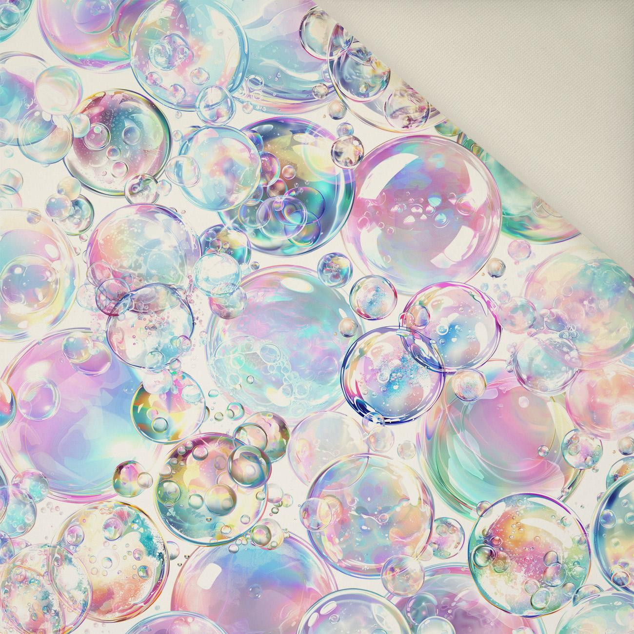 RAINBOW BUBBLES- Welur tapicerski