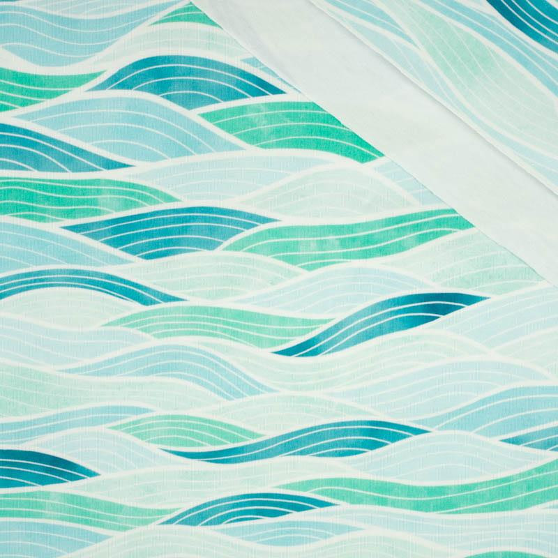 FALE WZ. 2 / błękitny - single jersey z elastanem 