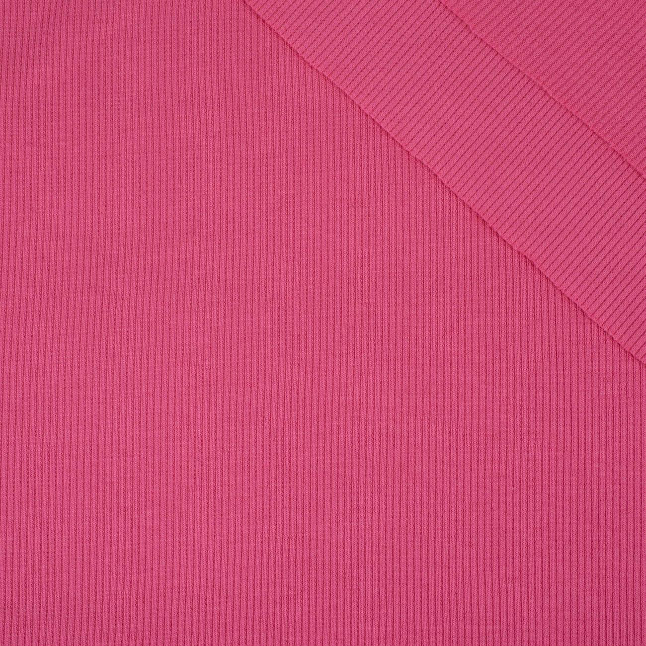 D-04 RÓŻOWY  (PINK) - Dzianina prążkowana (ściągaczowa)