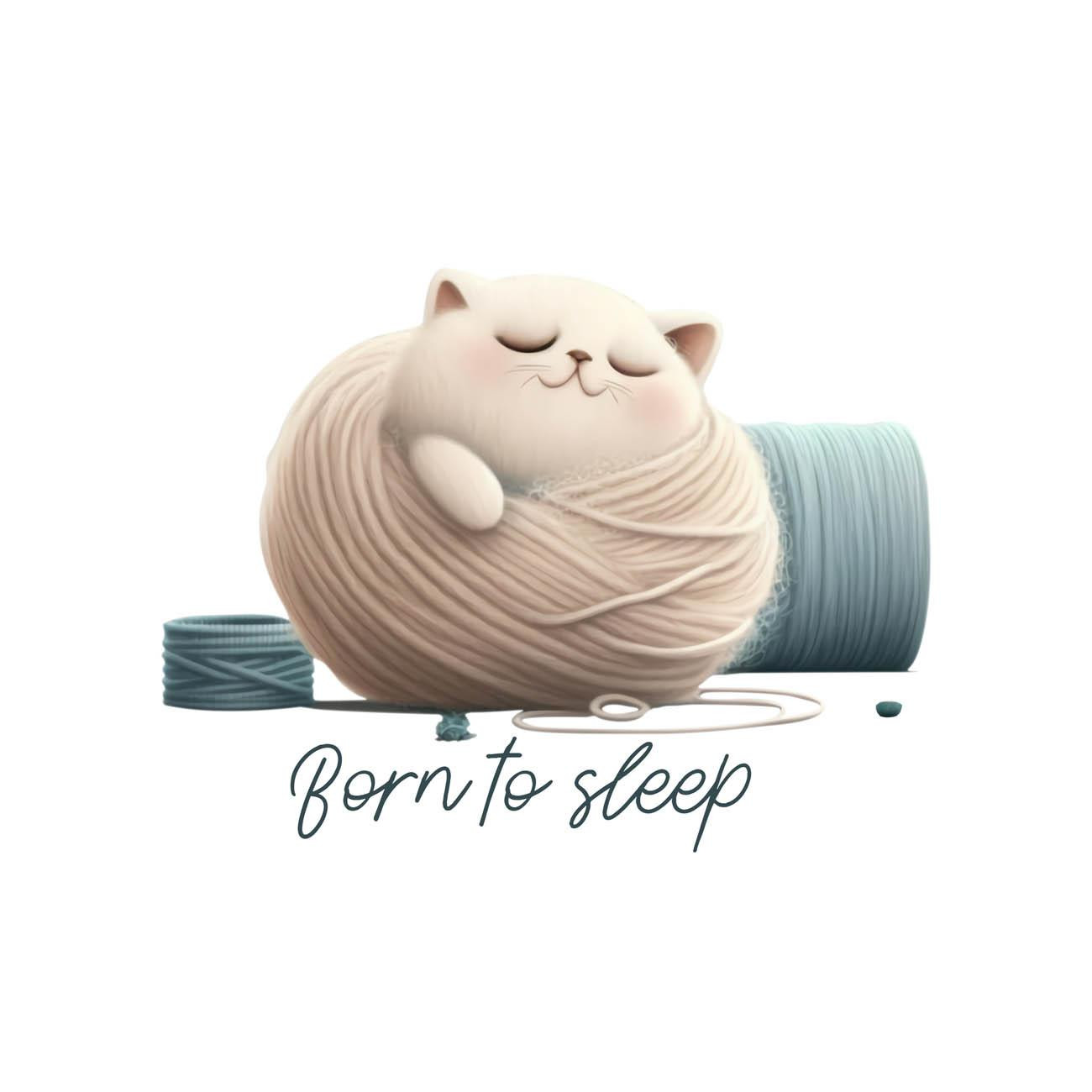 SLEEPING CAT - panel (75cm x 80cm)