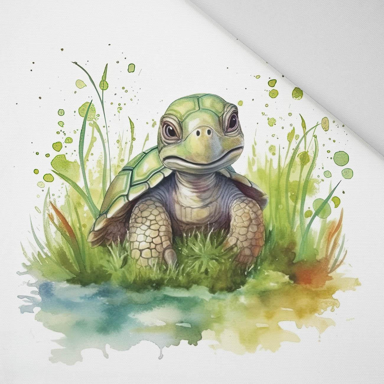 WATERCOLOR TORTOISE - panel (75cm x 80cm) Panama 220g