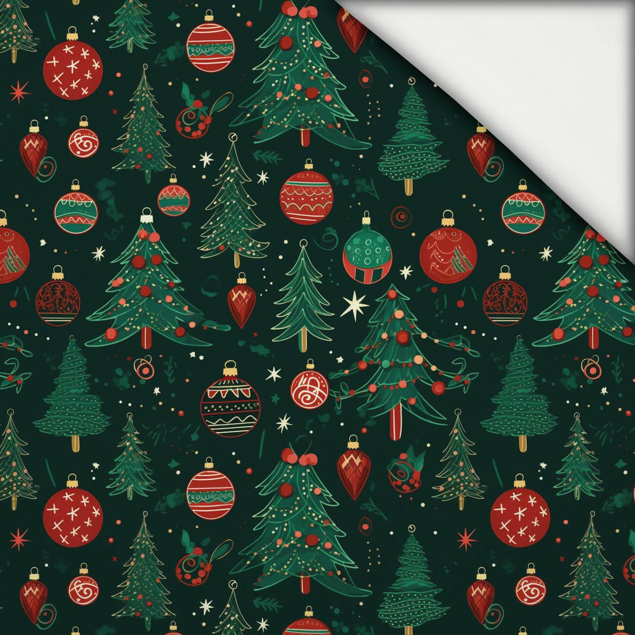 CHRISTMAS TREE WZ. 3 - lekka dzianina drapana