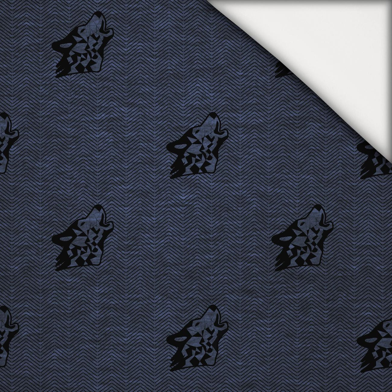 WOLF / NOCNY ZEW / jeans - lekka dzianina drapana