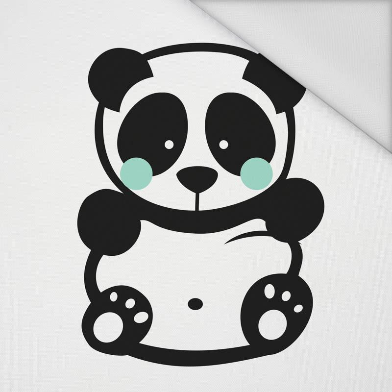 PANDA / MIĘTA ROZMIAR "M" 50x60 cm - biała (Przód) - panel tkanina wodoodporna