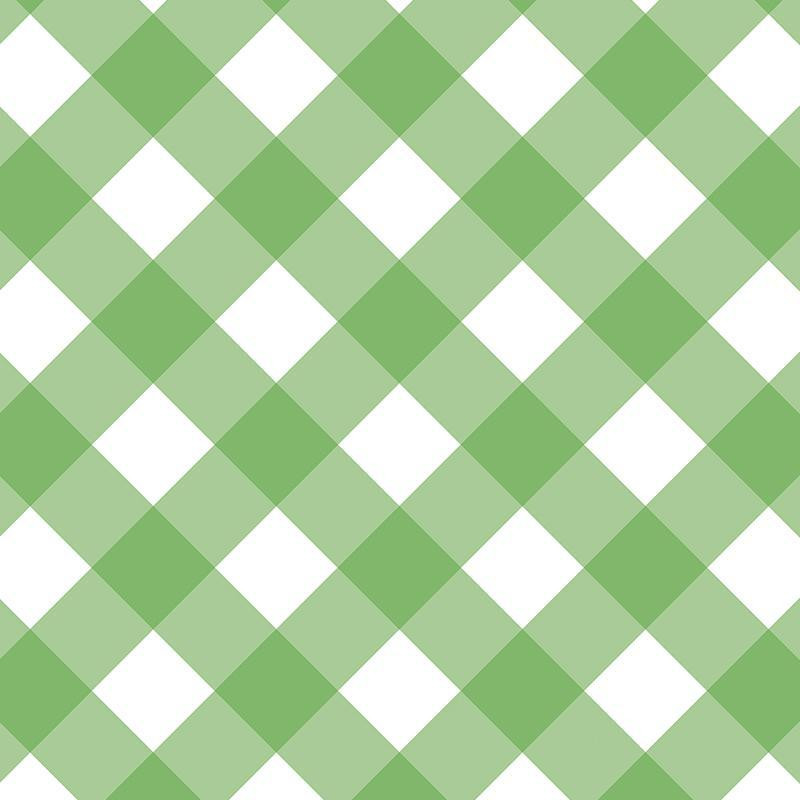 SKOŚNA KRATA / zielony  ( GREEN ) - Tkanina na obrusy