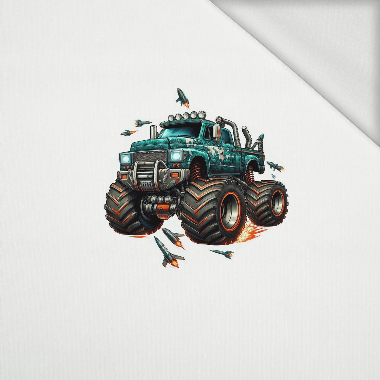 MONSTER TRUCK WZ. 2 - panel (60cm x 50cm) dzianina pętelkowa