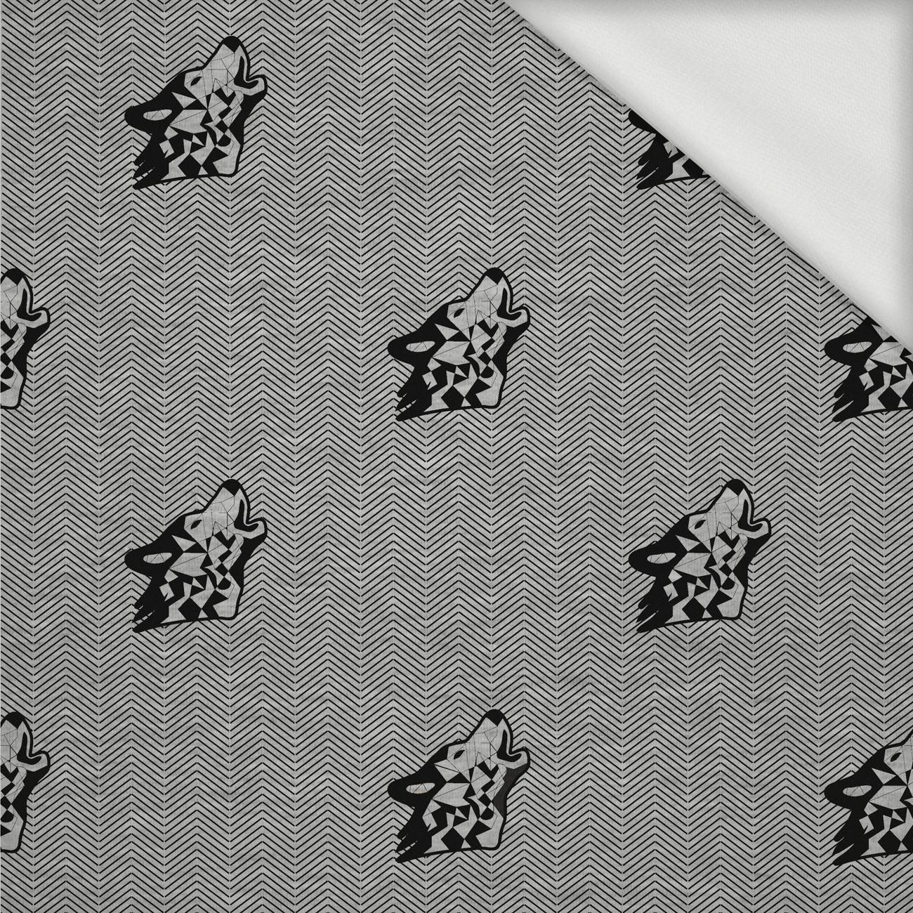 WOLF / NOCNY ZEW / szary - dresówka pętelkowa