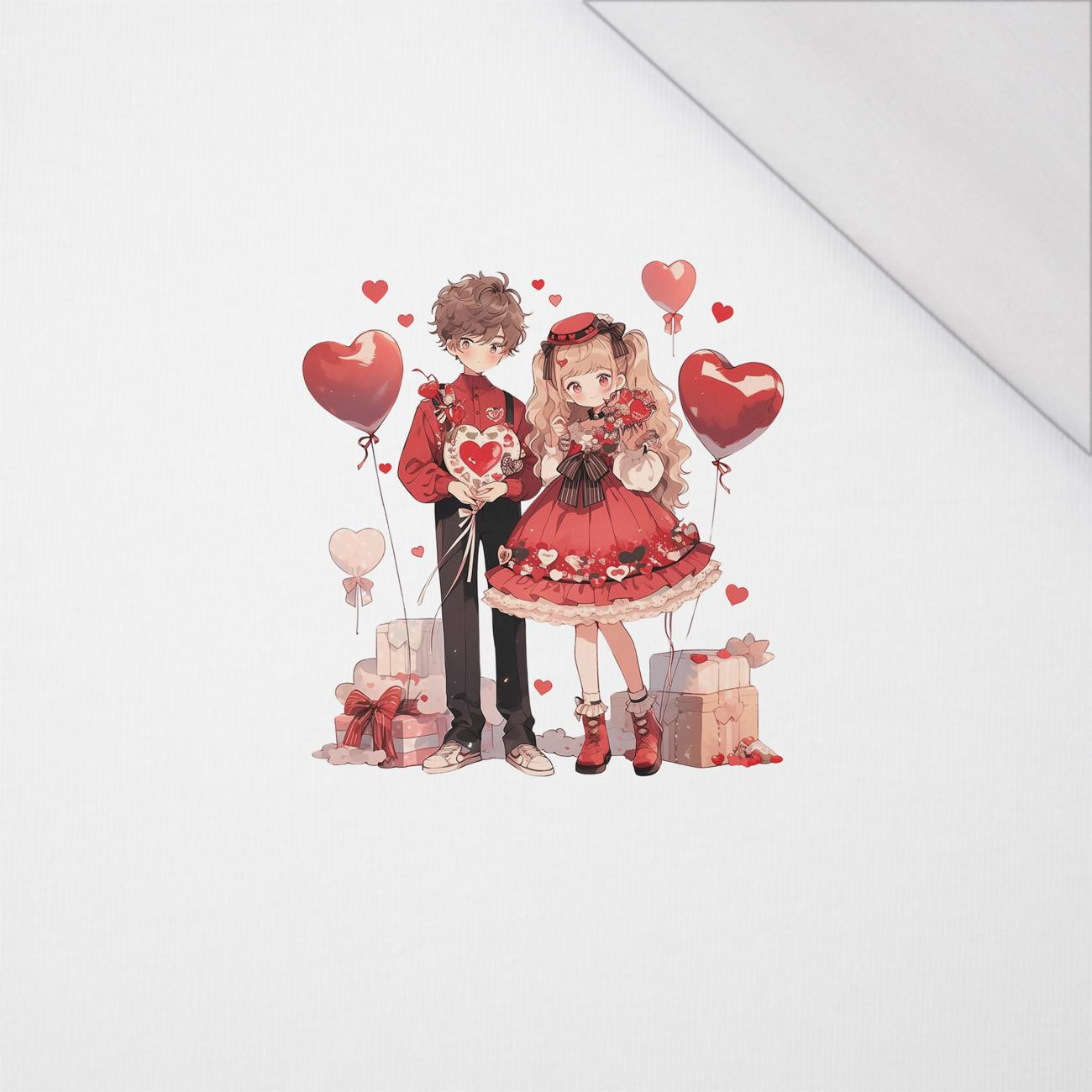 ANIME COUPLE WZ. 1 - PANEL (60cm x 50cm) SINGLE JERSEY