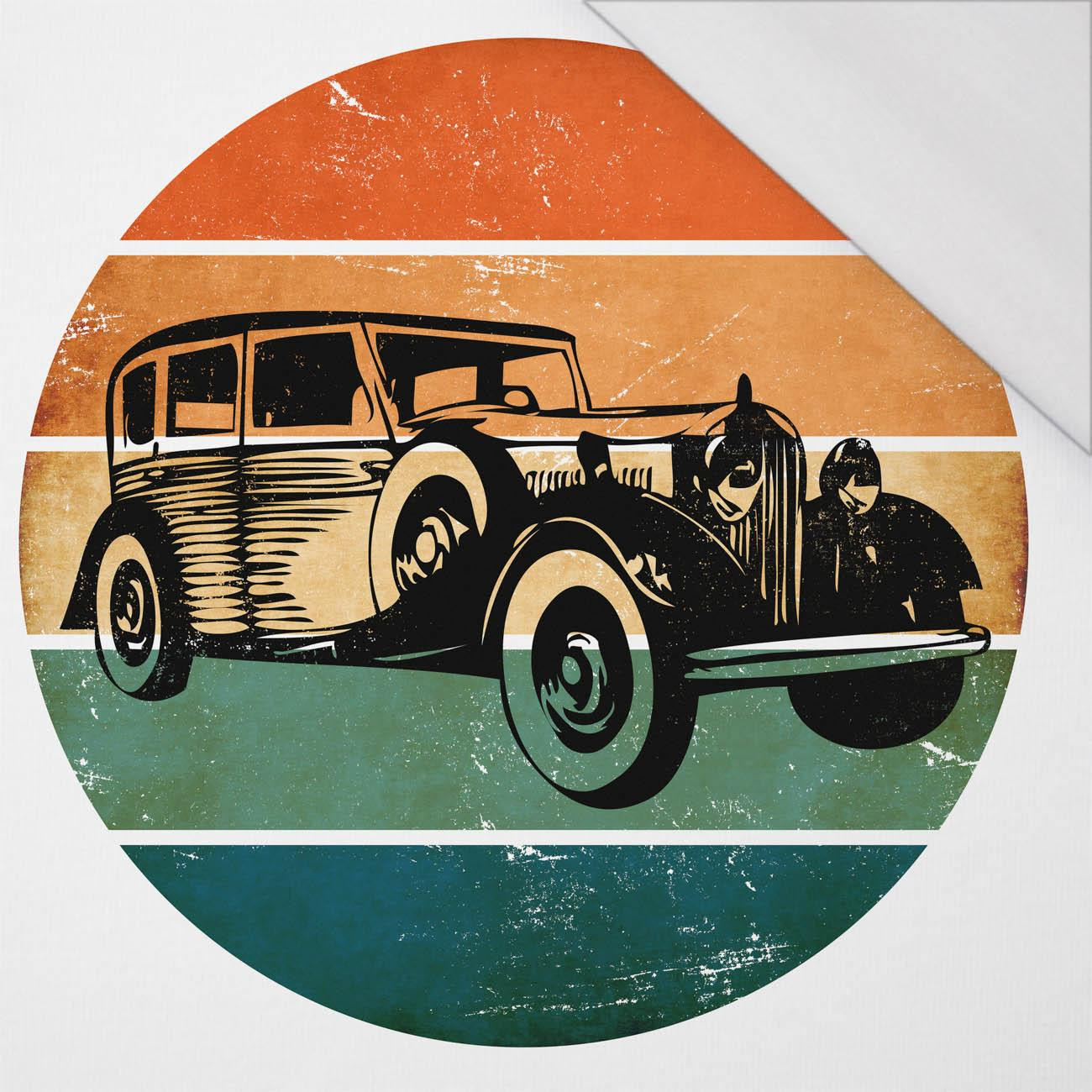 VINTAGE CAR WZ. 1 - panel (75cm x 80cm) SINGLE JERSEY