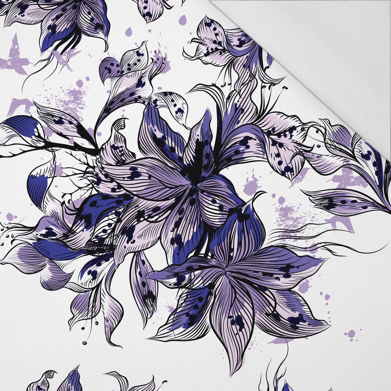 KWIAT WANILII (Very Peri) - single jersey z elastanem 