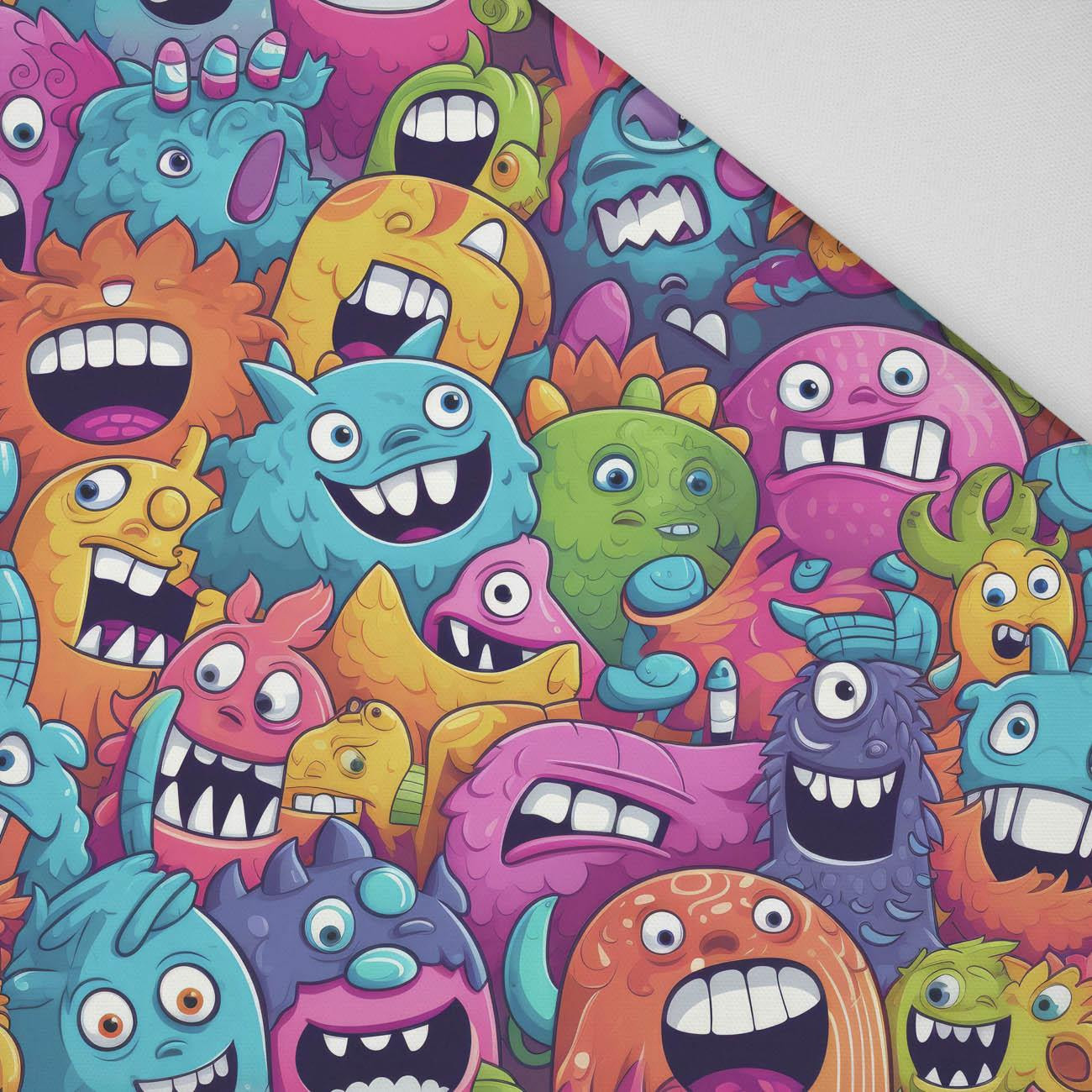 CRAZY MONSTERS WZ. 4 - Tkanina bambusowa 170g
