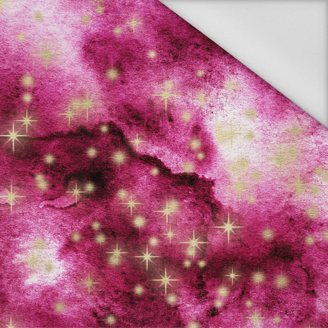 ZŁOTE GWIAZDY wz. 2 / AKWARELOWY MARMUR - tkanina wodoodporna