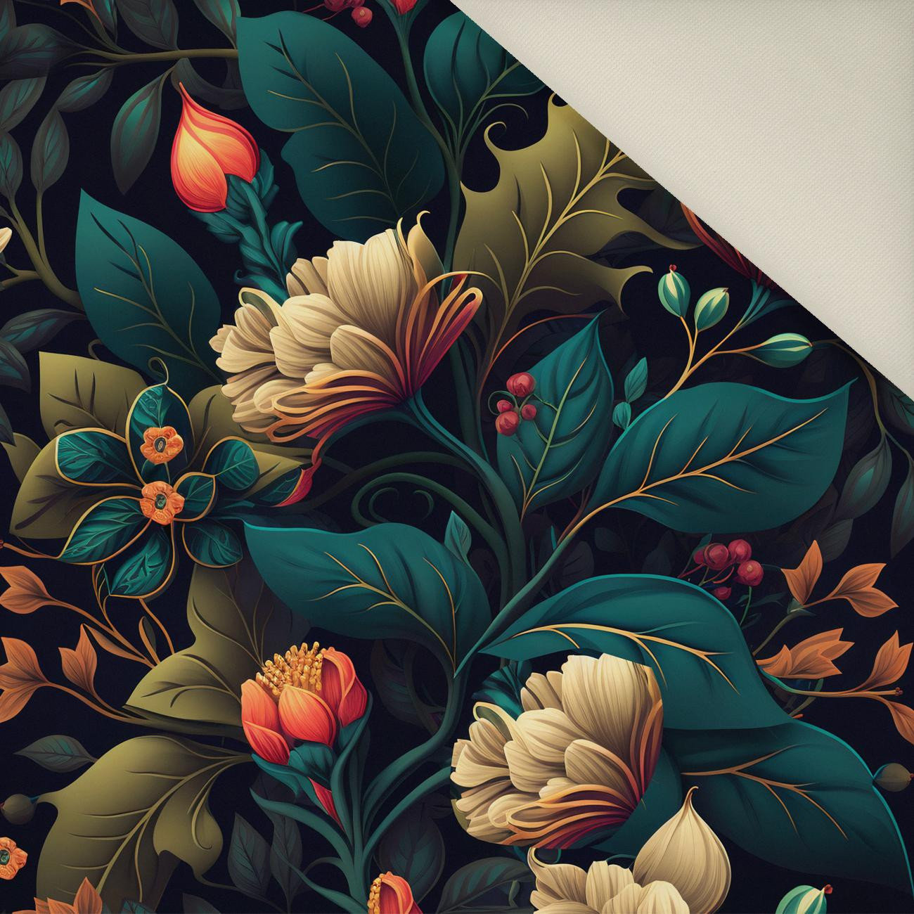 FLOWERS wz.22- Welur tapicerski