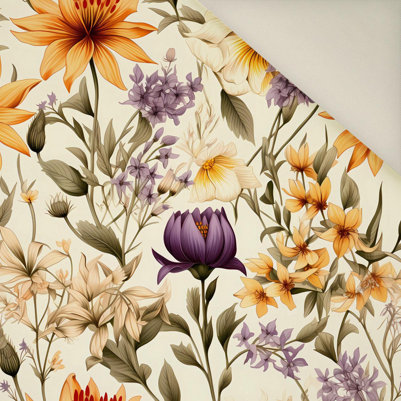 FLOWERS wz.5- Welur tapicerski