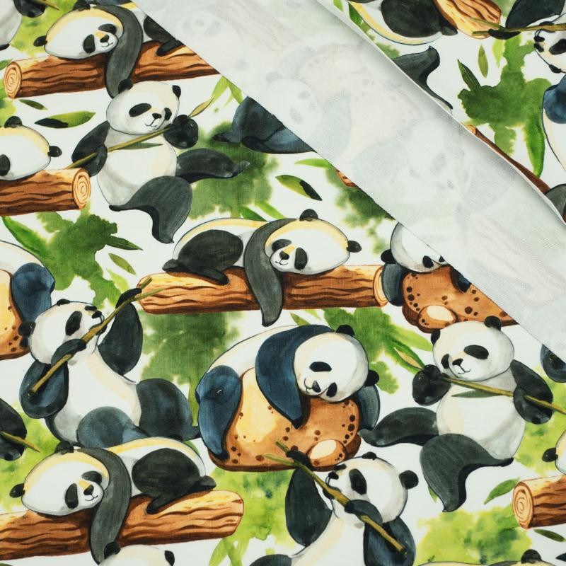 PANDY NA BAMBUSACH - dresówka pętelkowa SP250