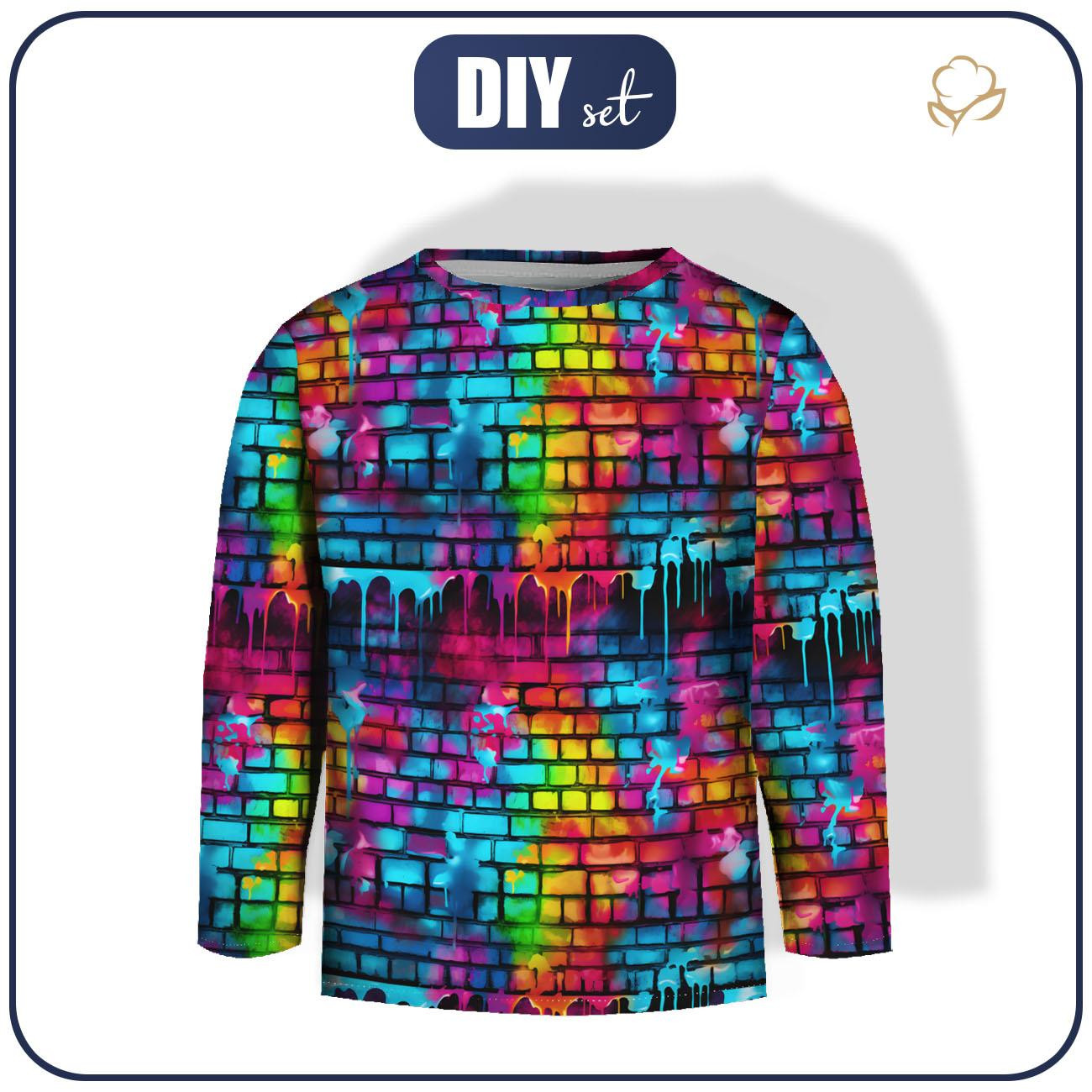 Longsleeve - STREET GRAFFITI WZ.3 - zestaw do uszycia