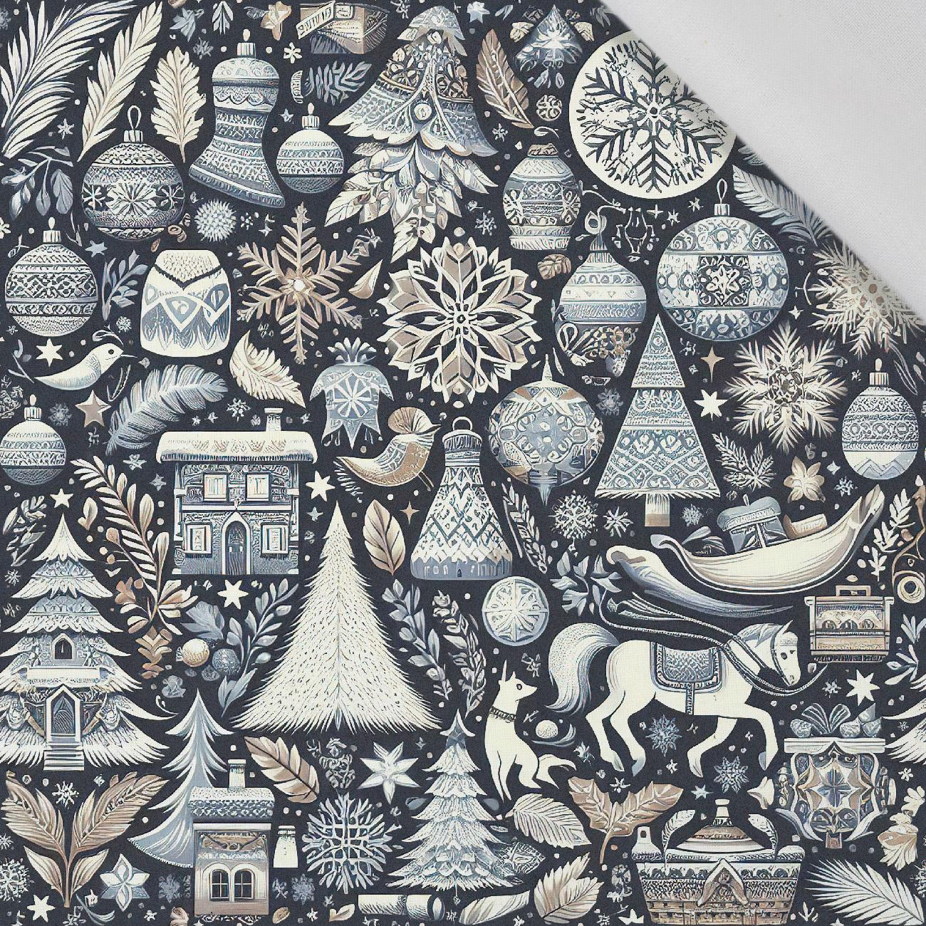 Vintage Christmas wz.25 - tkanina bawełniana